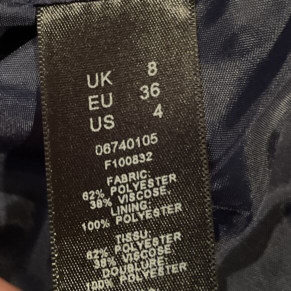 ASOS Blue Green Peacock Jacquard Biker Jacket Artsy Boho Art To Wear US Sz 4 - Picture 15 of 16